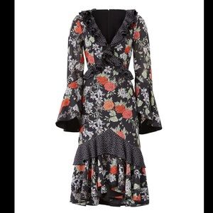 Finders Keeper Black Floral Astral Dress